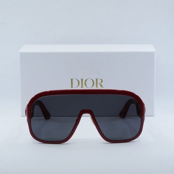FINAL PRICE NEW DIOR DIORBOBBYSPORT M1U 35A0 RED GREY SUNGLASSES - Picture 2 of 9